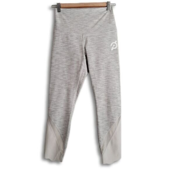 LULULEMON x PELOTON Wunder Under Scalloped Hem High-Rise Crop Leggings Grey Sz 2 - Picture 3 of 16